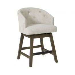 Tripton Linen Swivel Short Counter / Bar Stool