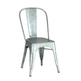 Metropolis Galvanized Metal Dining Chairs