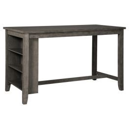 Caitbrook Gray Rect Dining Room Counter Table