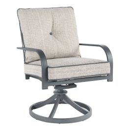 Donnalee Bay Dark Gray Swivel Lounge Chair