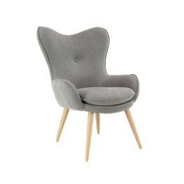 Greggory Wood Fabric Armchair