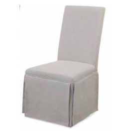 40213 Linen Upholstered Parsons Chair