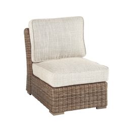 Beachcroft Beige Armless Chair W/Cushion