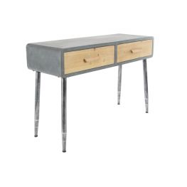 Bonnie Wood Metal Console Table