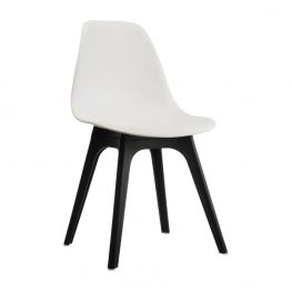 Benton White/Black Dining Chair