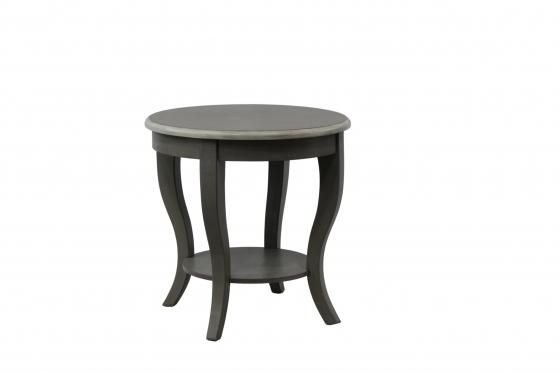 Grey Wood Round Table