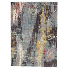 Quent Blue/Gray/Yellow Medium Rug