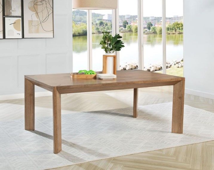 Bruner 72-inch Rectangular Wood Dining Table Natural Brown