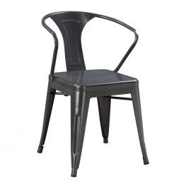 Lifard Gunmetal Dining Arm Chair
