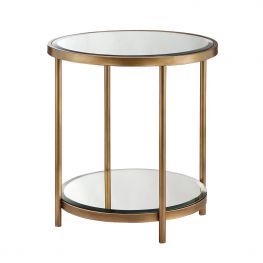 Gold Reflections End Table