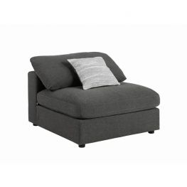 Mercer Charcoal Armless Chair