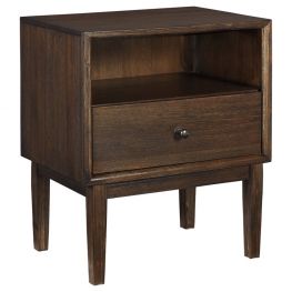 Kisper Brown One Drawer Night Stand