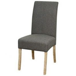 Valencia Cement Fabric Natural Leg Dining Chair