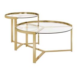 Forsyth Rose Gold 2Pc Nesting Table