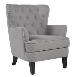 Romansque Gray Accent Chair