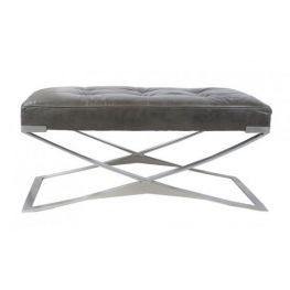 Parker Leather Ottoman