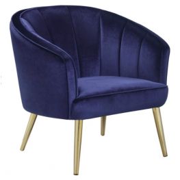 Princeton Blue/Gold Accent Chair