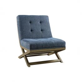 Sidewinder Blue Accent Chair