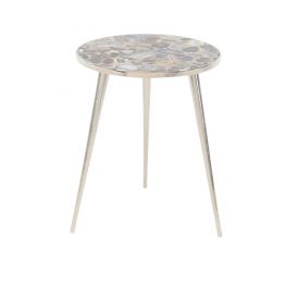 Donna Alum Agate Side Table