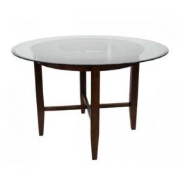 38461 Dining Table W/ Glass Top