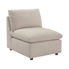 Savesto Ivory Armless Chair