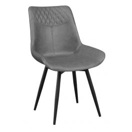 Clark Grey Swivel Dining Chair