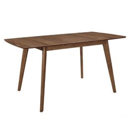 Alfredo 63-inch Extension Leaf Dining Table Natural Walnut