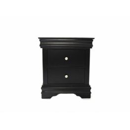Black Night Stand w/ Molding Detail