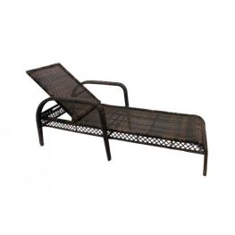 Brown outdoor chase lounge