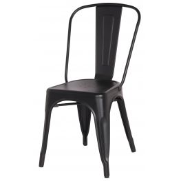 Metropolis Frosted Black Dining Chairs