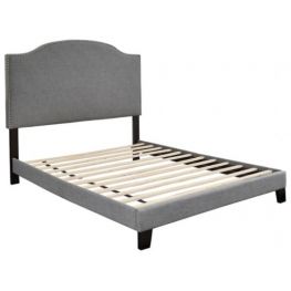 Adelloni Grey King Upholstered Bed