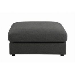 Mercer Charcoal Ottoman