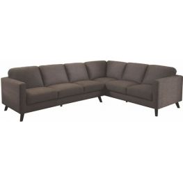 Furrow Faded Cocoa Sectional